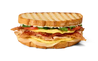 Cali Style Turkey Bacon Ranch & Egg Panini