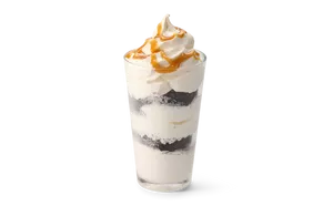 Caramel Cookies and Cream Ice Cream Parfait