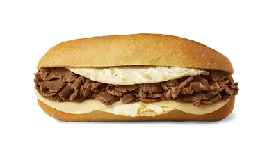 Cheesesteak Egg White Omelet Hoagie