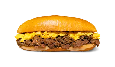 Cheesesteak Scrambled Eggs Hoagie