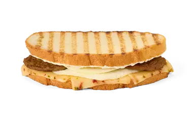 Egg White Garlic Sausage Panini