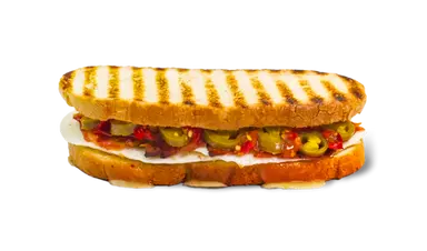Egg White Spicy Bacon Panini
