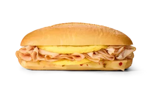 Honey Smoked Turkey Egg Omelet Hoagie