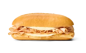 Honey Smoked Turkey Egg White Omelet Hoagie