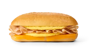 Oven Roasted Turkey Egg Omelet Hoagie