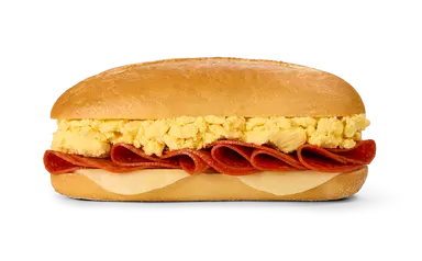 Pepperoni Scrambled Eggs Hoagie