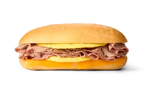 Roast Beef Egg Omelet Hoagie