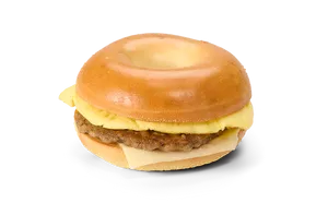 Sausage Bagel Sandwich