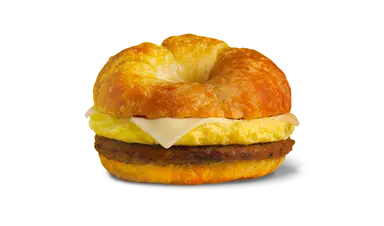 Sausage Egg & Cheese on a Croissant