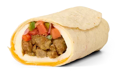 Sausage Egg White Omelet Burrito