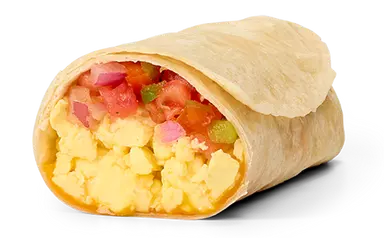 Scrambled Eggs Burrito
