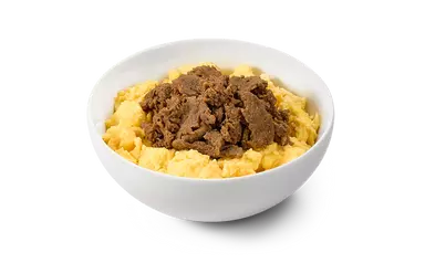 Scrambled Eggs with Steak Bowl