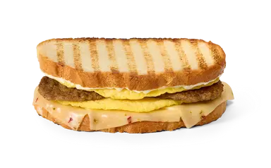 Spicy Garlic Sausage & Egg Panini