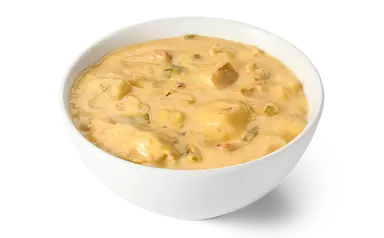 Baked Potato with Cheddar & Bacon Soup