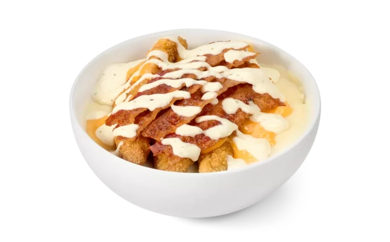 Breaded Chicken Bacon Ranch Mashed Potatoes Bowl