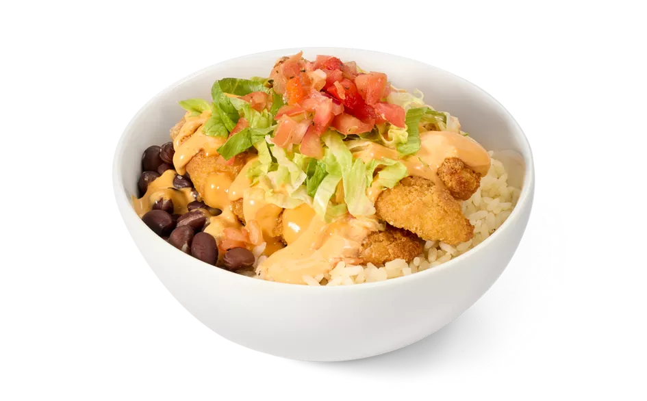 Breaded Chicken Burrito Bowl