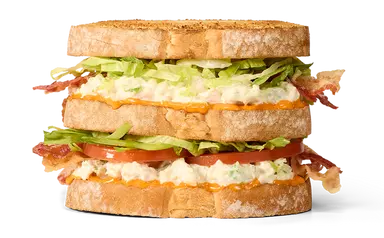 Buffalo Chicken Salad Club Sandwich