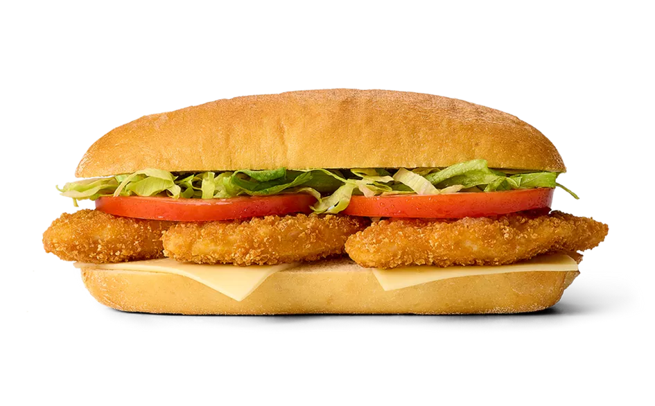 Custom Hot Breaded Chicken Strips Hoagie