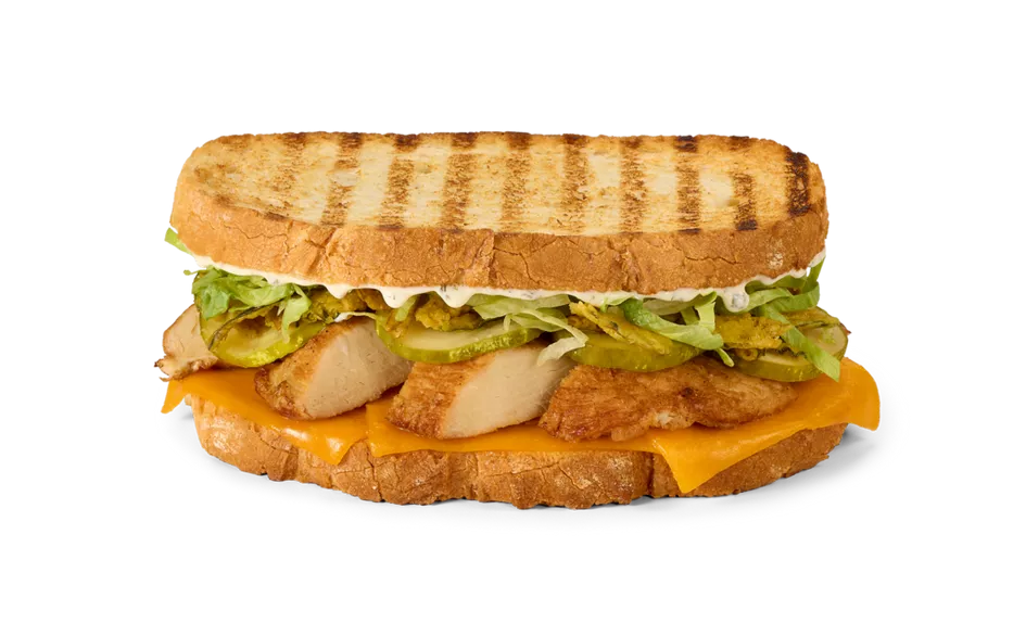 Dill Pickle Ranch Roasted Chicken Panini