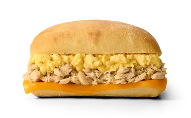 Egg and Chicken Steak Ciabatta Sandwich