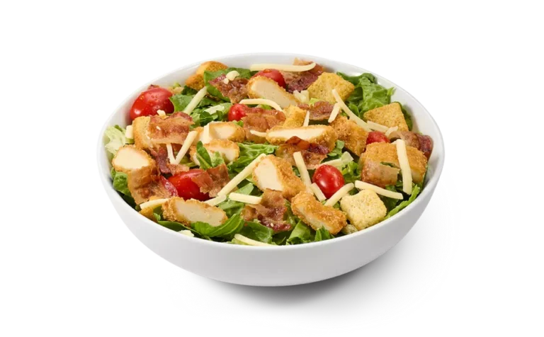 Freshly Made Breaded Chicken BLT Salad