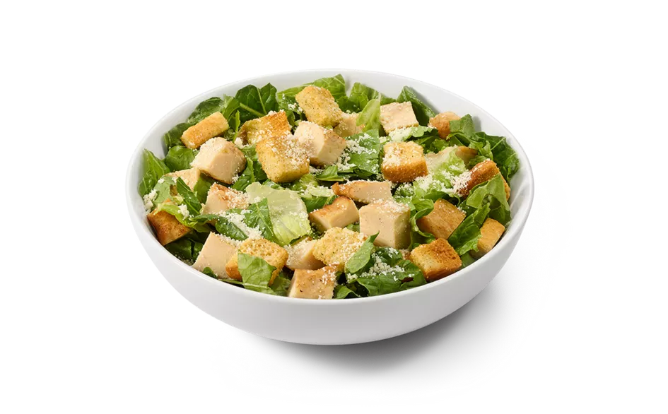 Freshly Made Roasted Chicken Caesar Salad