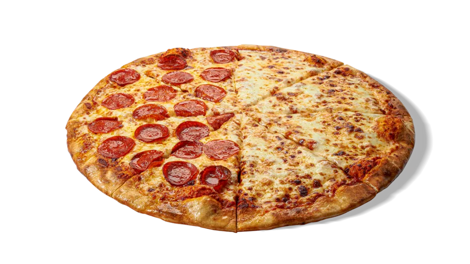 Half Cheese & Half Pepperoni Pizza