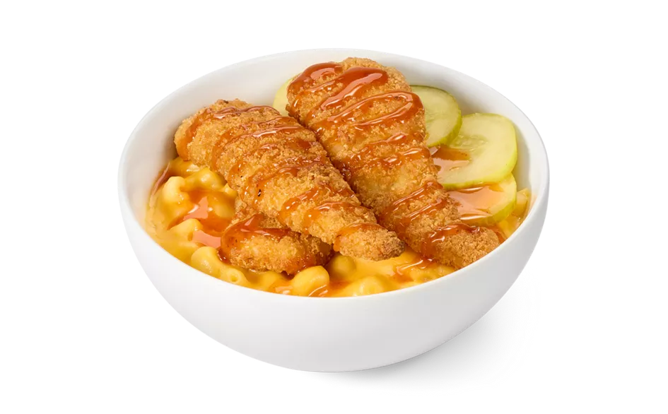 Honey Hot Breaded Chicken Mac & Cheese