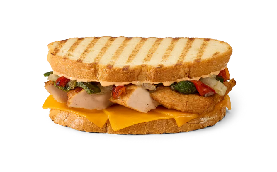 Roasted Chicken Fajita Veggie Panini