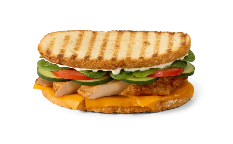 Roasted Chicken Veggie Ranch Panini