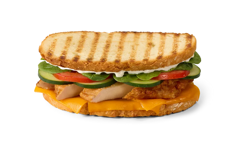 Roasted Chicken Veggie Ranch Panini
