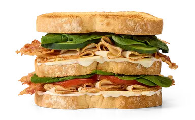 Turkey Veggie Ranch Club Sandwich